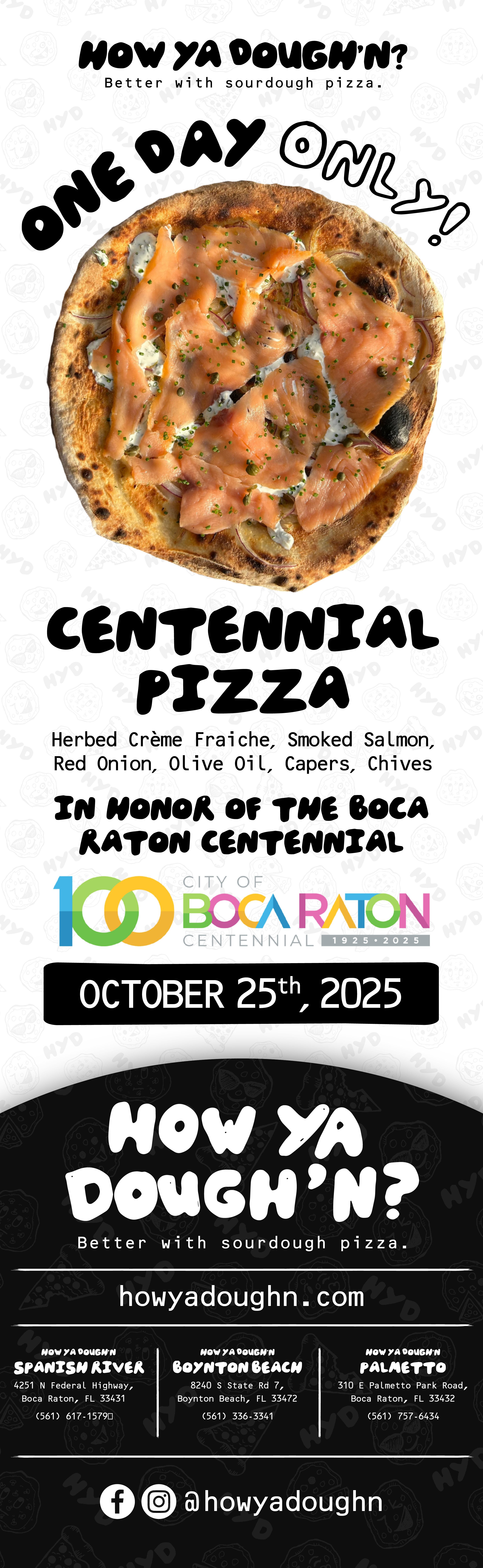 We Dough’n It for Boca! Centennial Pizza Celebration